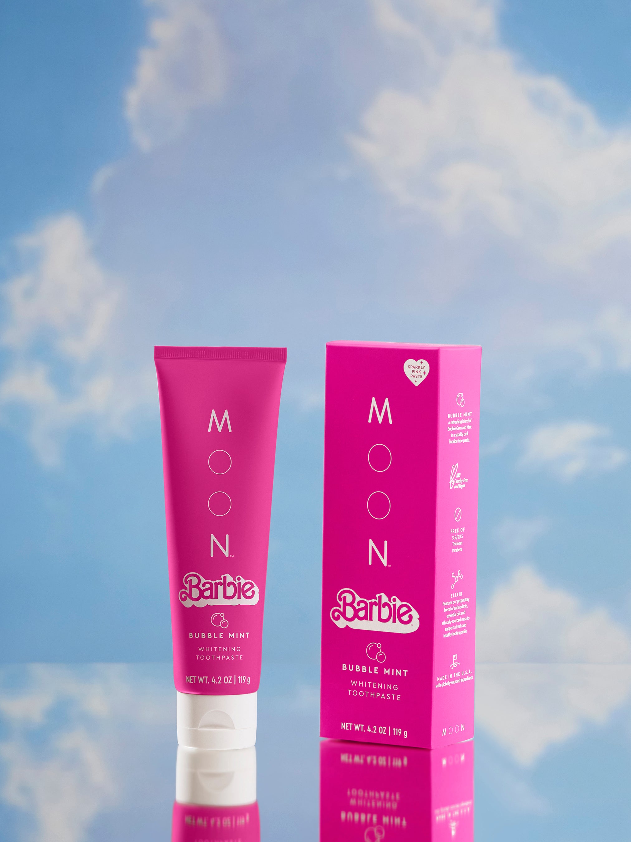 Barbie™ x MOON Bubble Mint Whitening Toothpaste Moon Oral Care