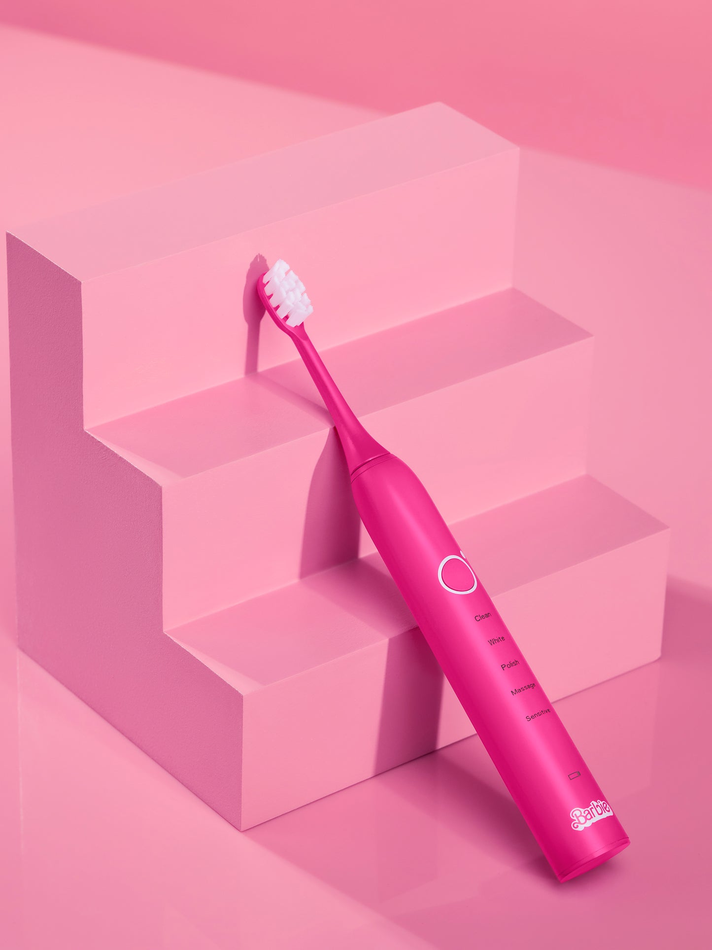 barbie toothbrush moon pink