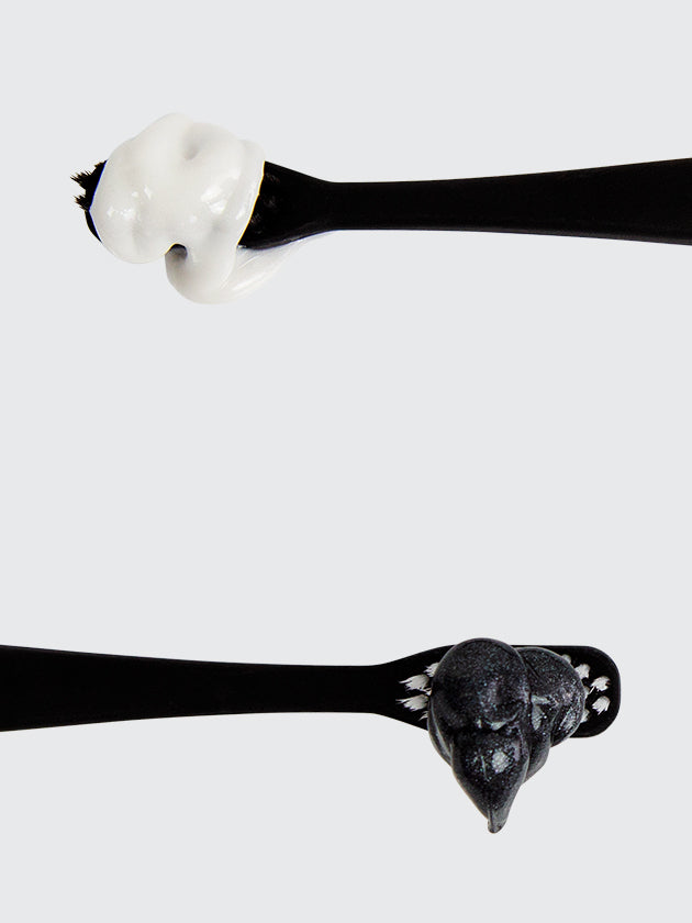 black soft bristle toothbrushes