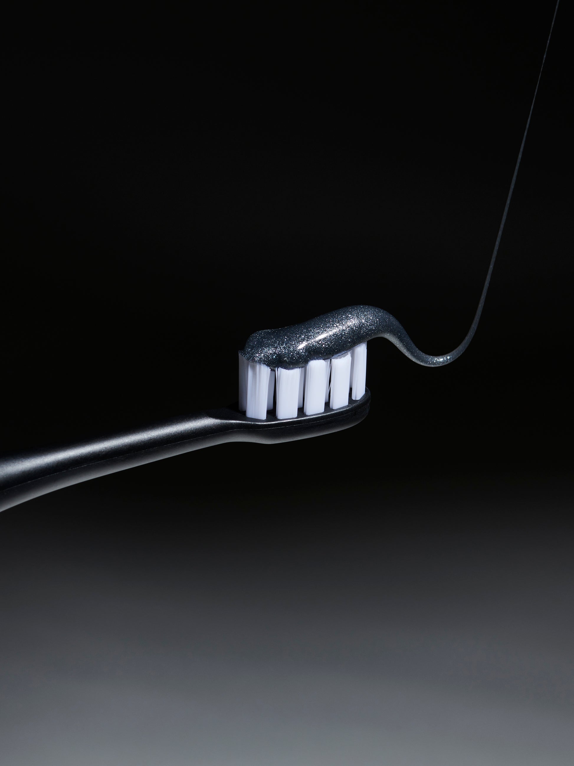 moon black toothbrush head