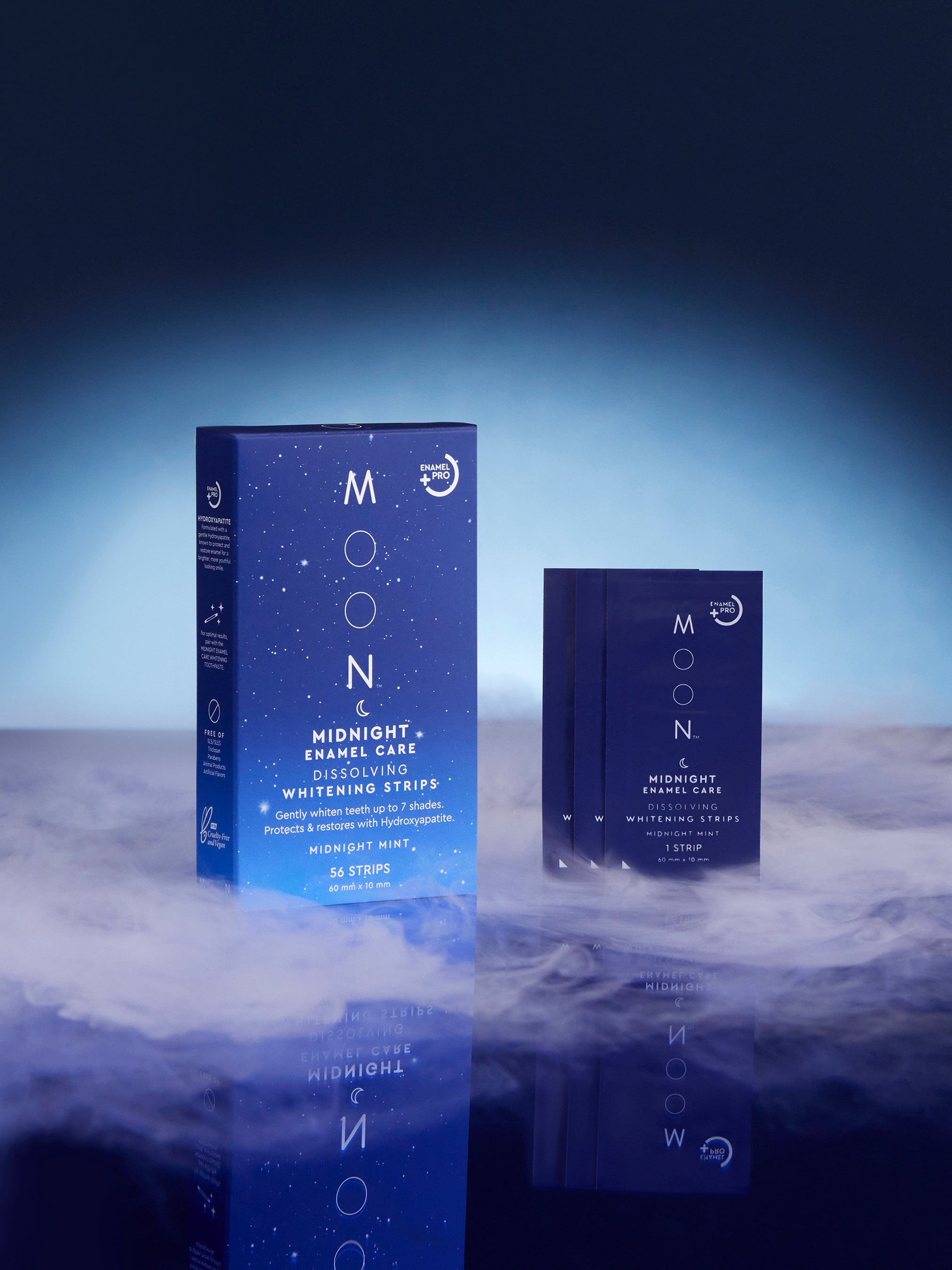 リップケア moon MOON Midnight Dissolving Teeth Whitening Strips – Moon Oral Care