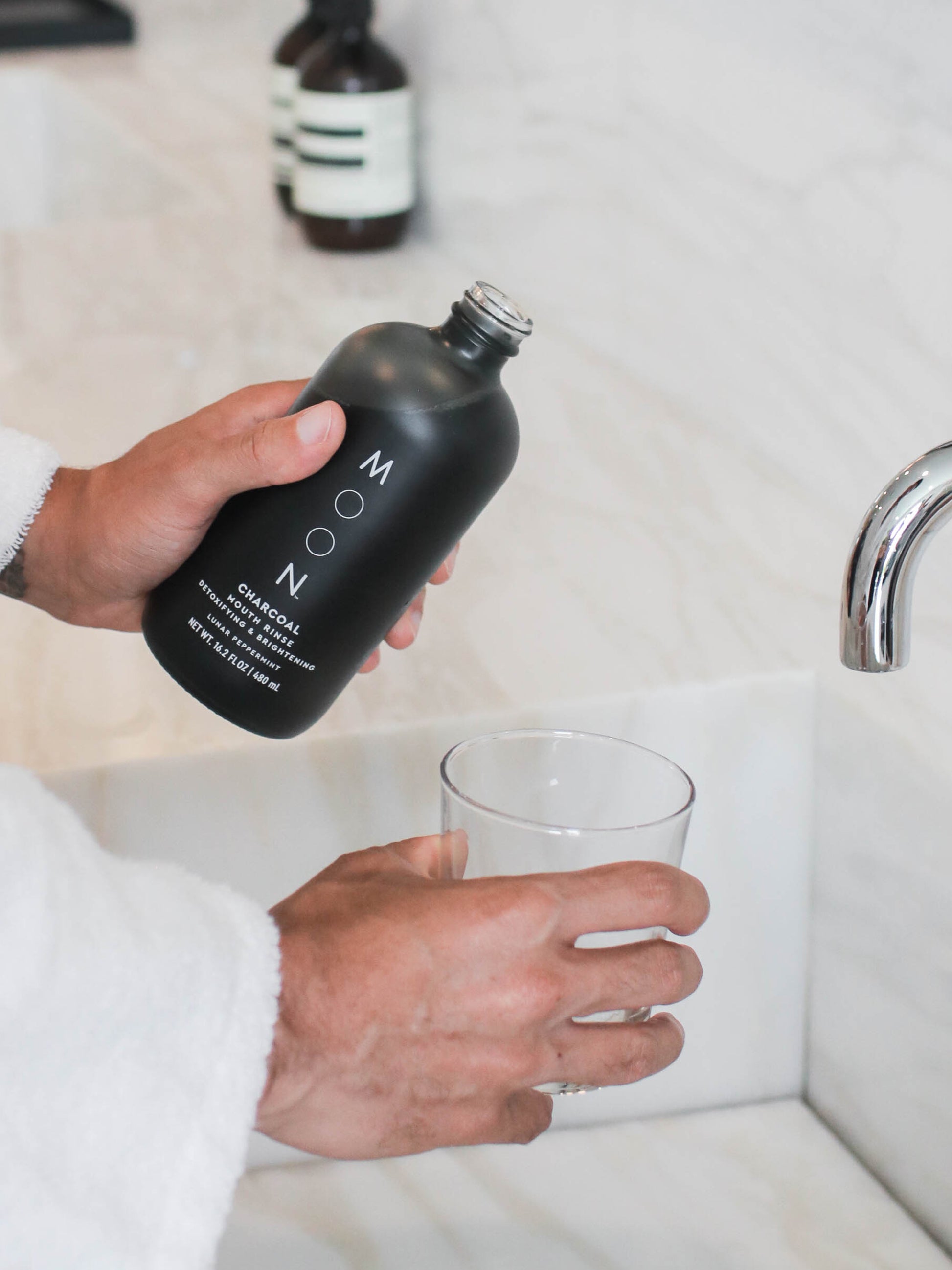 whitening mouthwash rinse charcoal moon