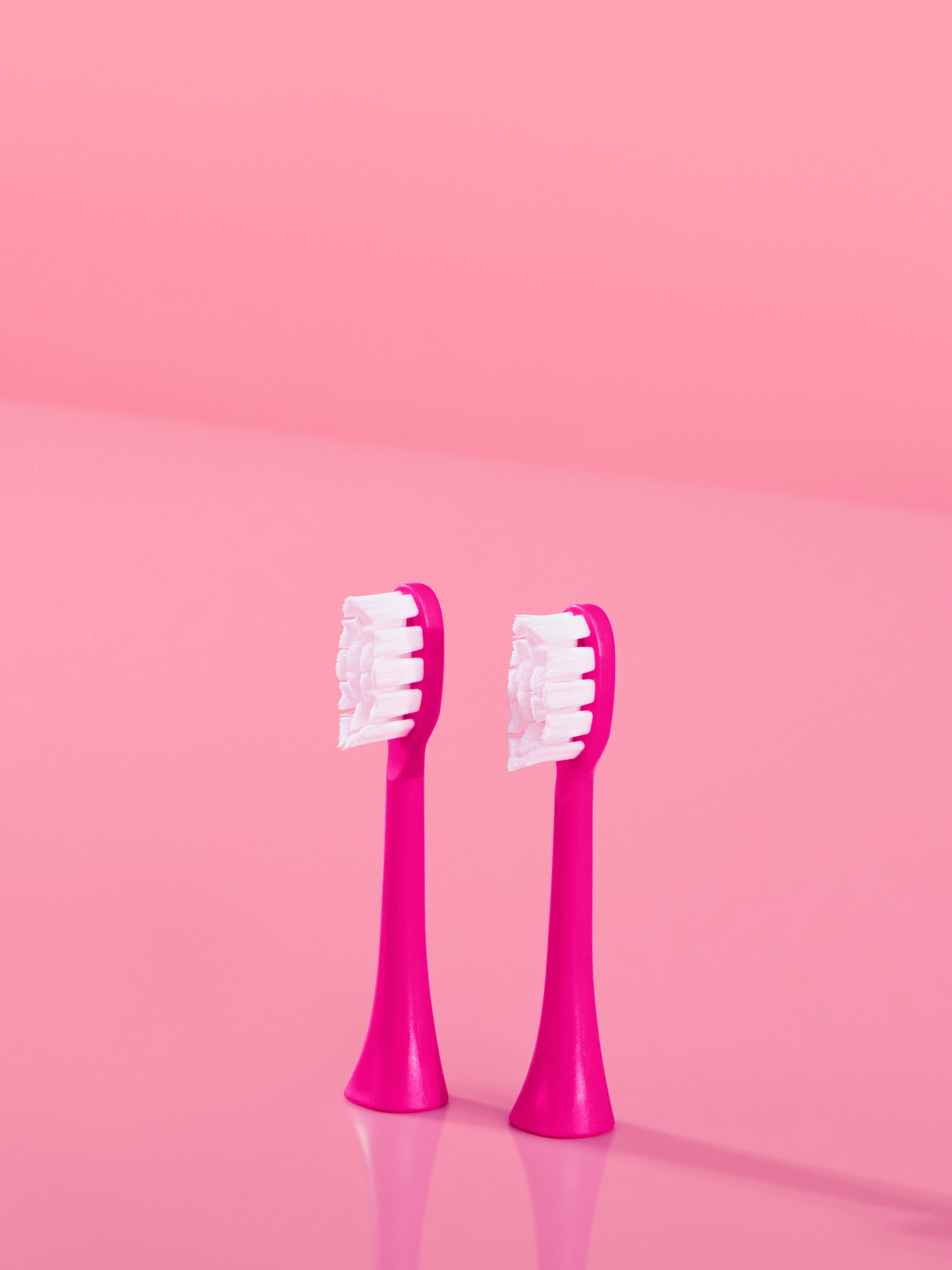 2 pack pink toothbrush heads