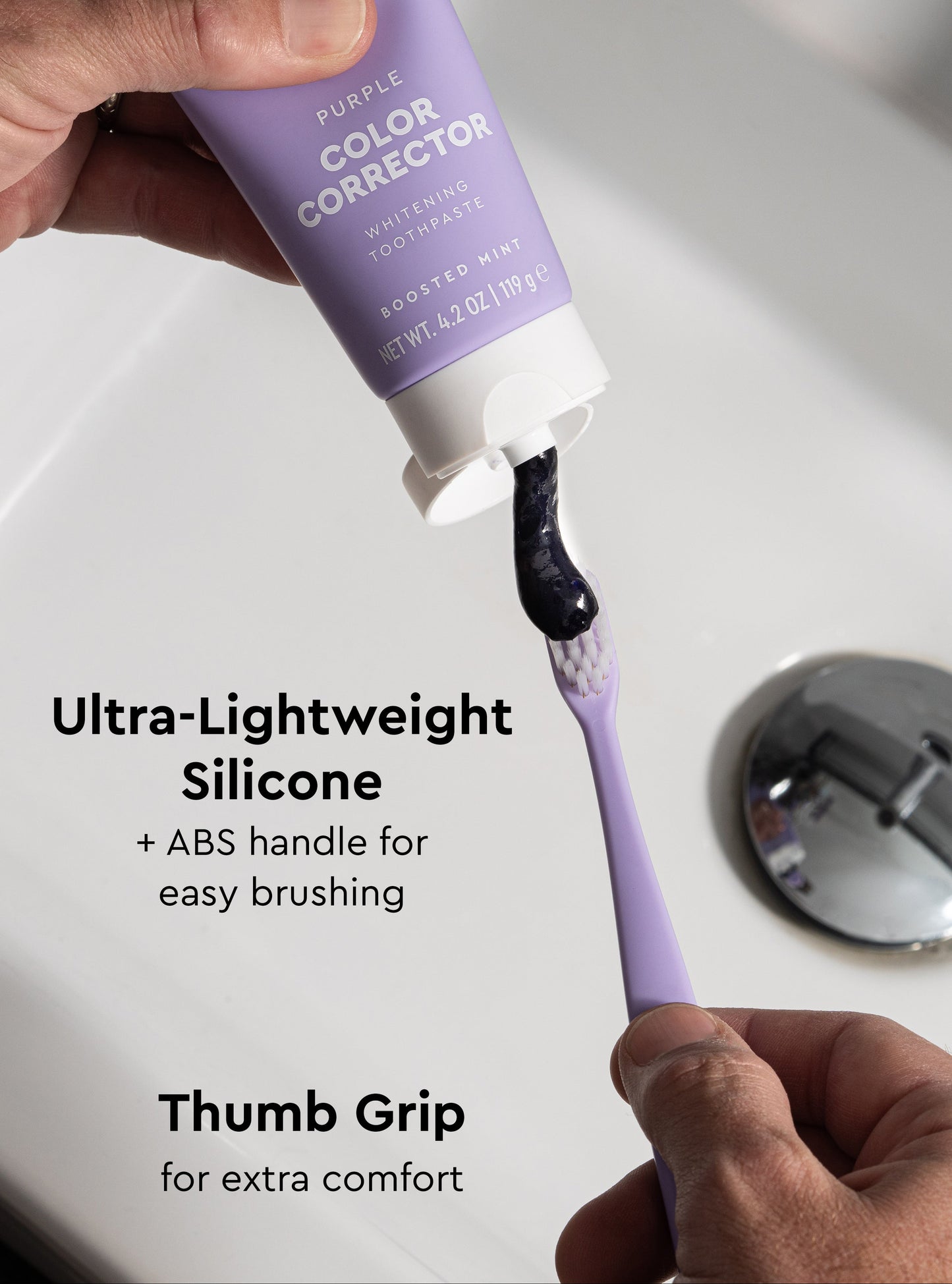 Purple Soft Bristle Toothbrush 2-Pack