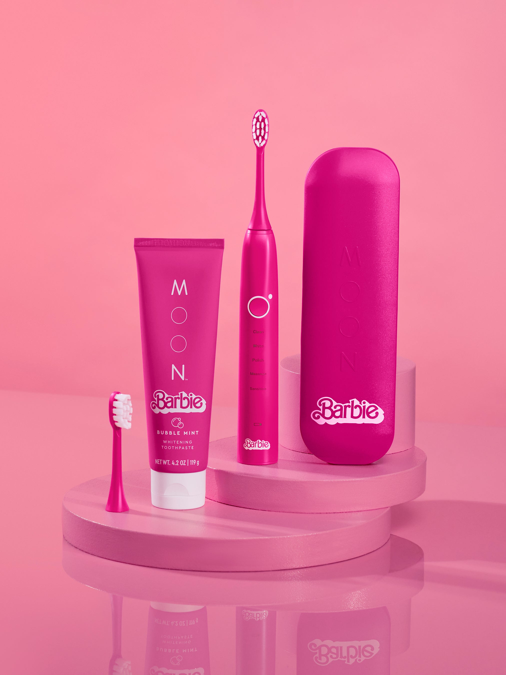 Barbie Pink Electric Toothbrush In Stock Moon Oral Care