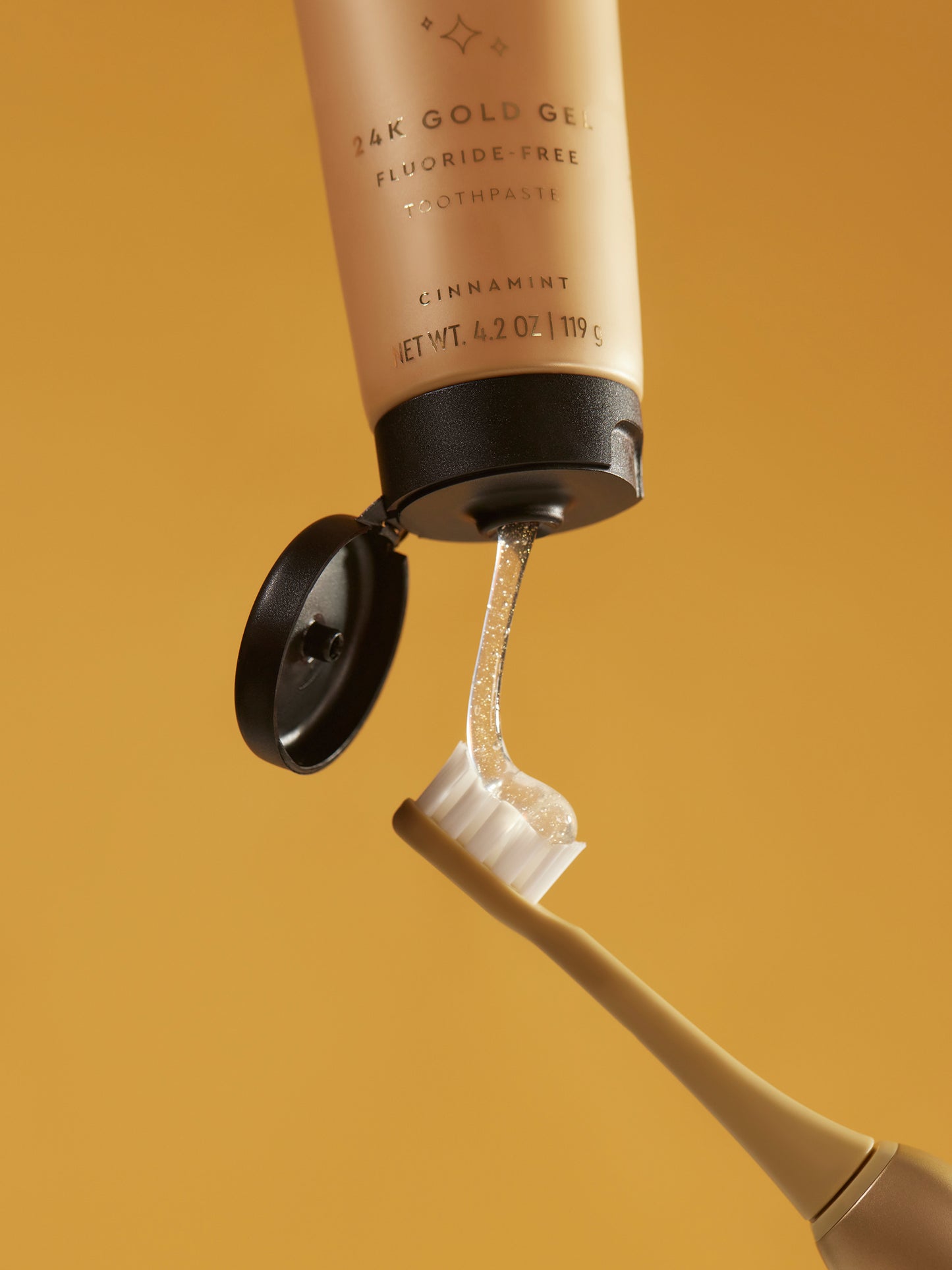 fluoride free gold whitening toothpaste