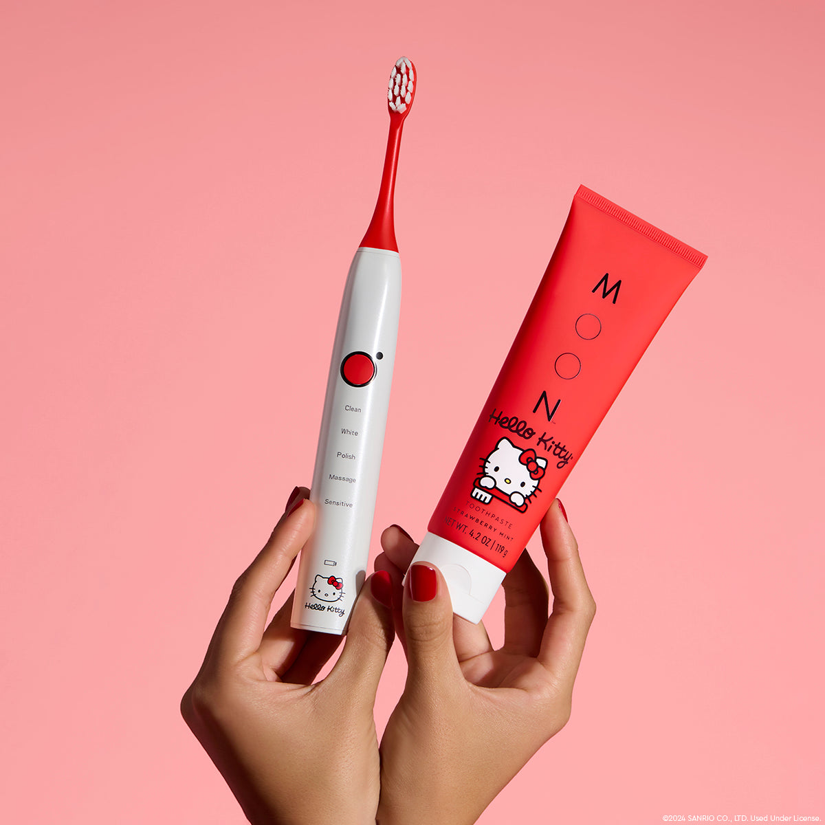 hello kitty toothpaste toothbrush by moon