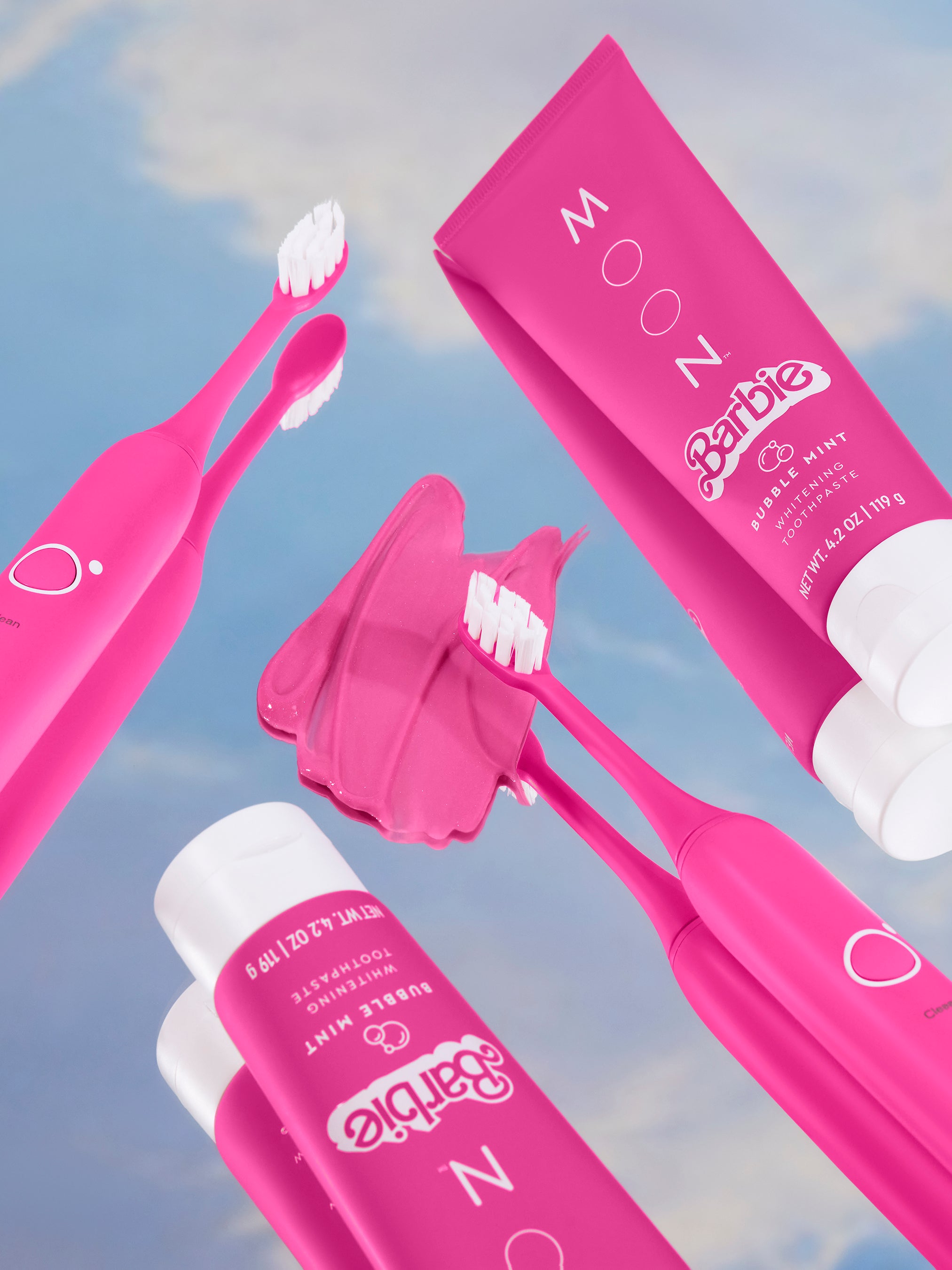 Barbie toothbrush and toothpaste on sale