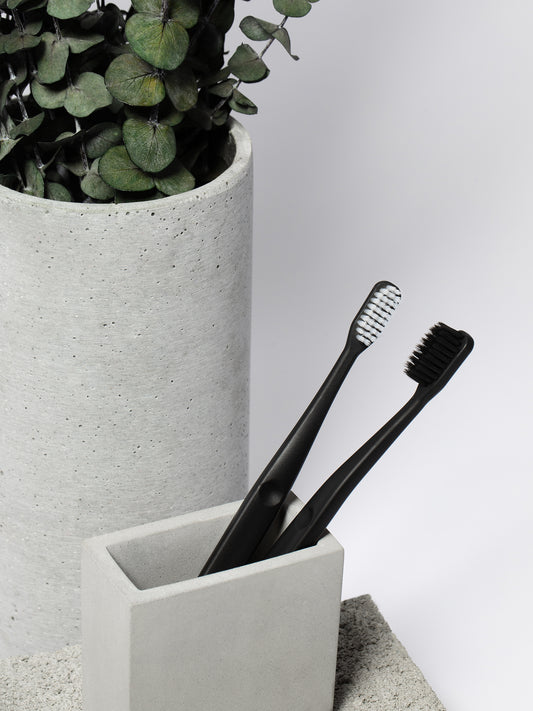 moon black soft bristle toothbrushes