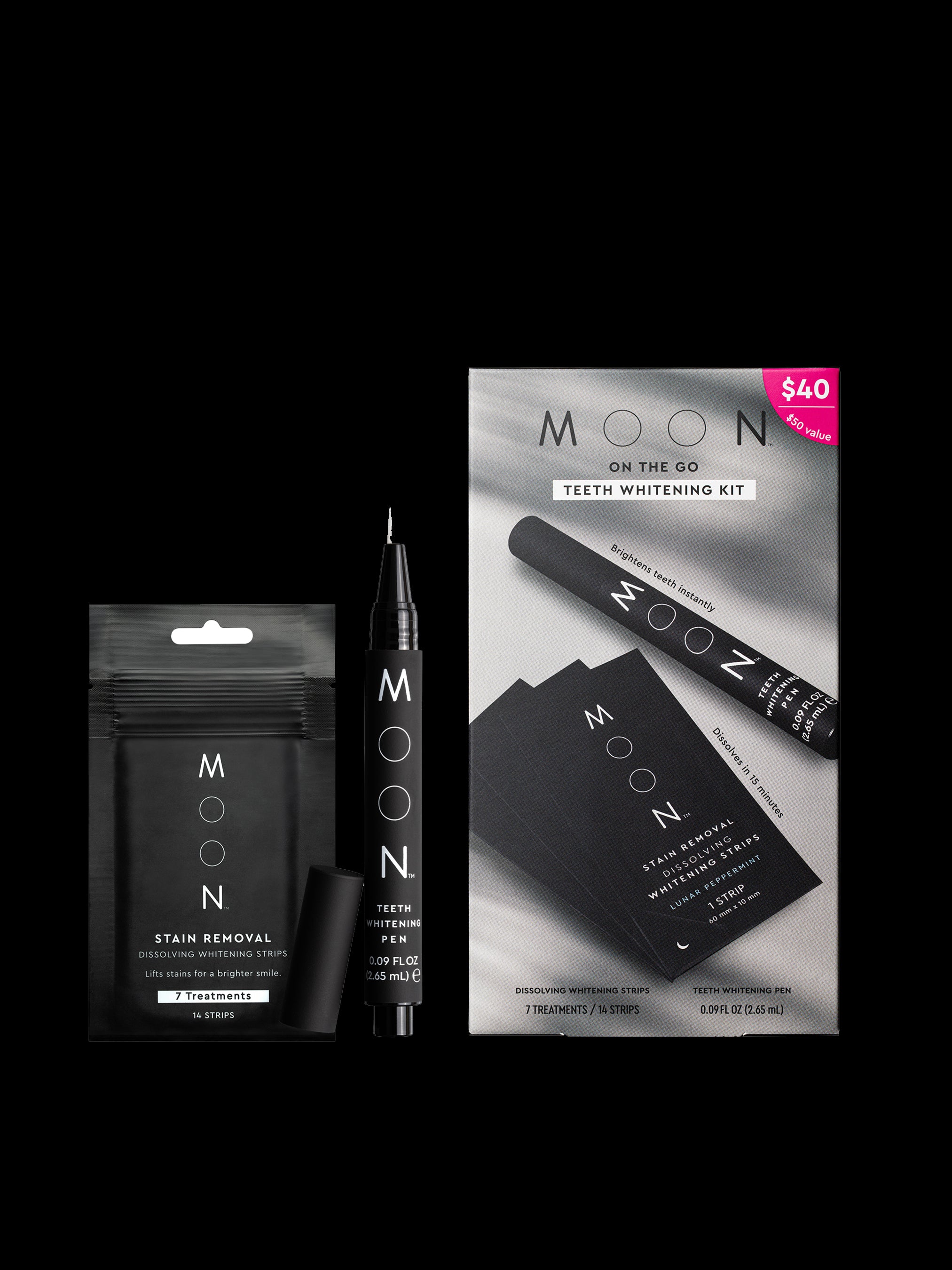 MOON Oral Beauty — On The Go Teeth Whitening Kit – Moon Oral Care