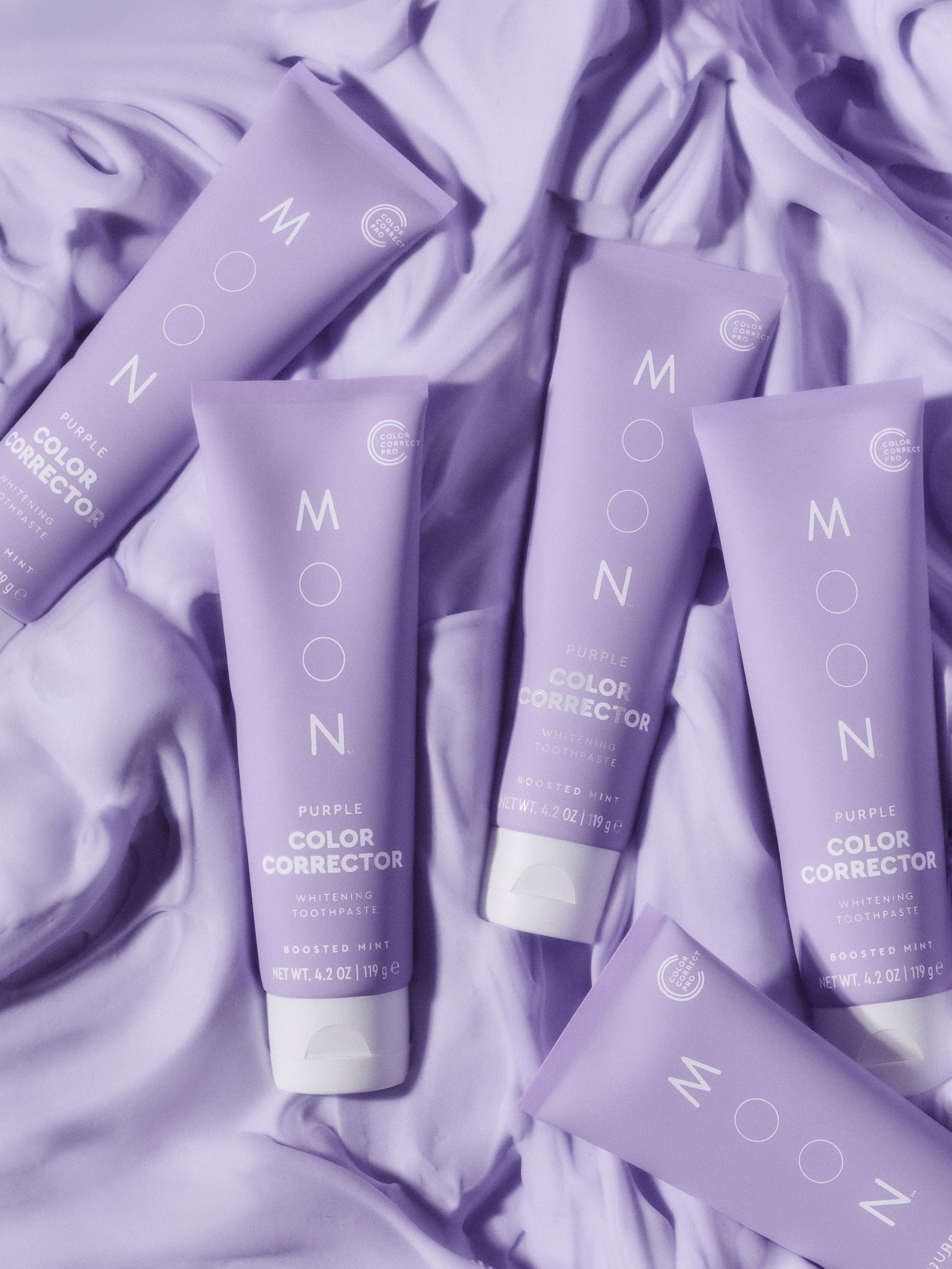 MOON Purple Color Corrector Toothpaste for Teeth Whitening – Moon Oral Care