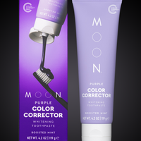 MOON Purple Color Corrector Toothpaste for Teeth Whitening – Moon Oral Care